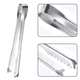 thumbnail image 3 of Pinzas de hielo de acero inoxidable para cubo de hielo, pinzas para servir cubitos de hielo con dientes, 3 of 5