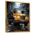 thumbnail image 2 of Designart "Classic Black Garbage Collector I" Truck Floater Framed Canvas Wall Art, 2 of 5