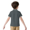 thumbnail image 5 of Kid Boy Tshirt Boys Polo Shirts Boys Short Sleeve Polo Shirts Casual Blouse Tops Pullover 7-8 Years, 5 of 6