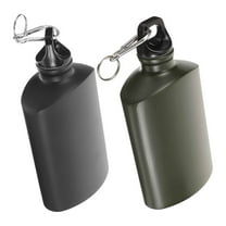 SKISUNO 2Pcs Lightweight Water Canteen 500ml for Outdoor Training and Hiking Gear in Assorted Colors