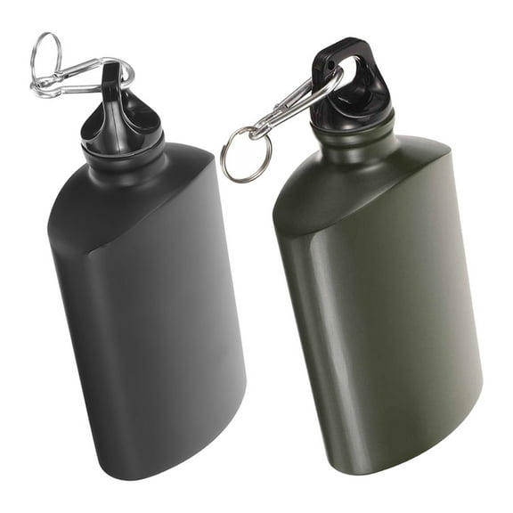 SKISUNO 2Pcs Lightweight Water Canteen 500ml for Outdoor Training and Hiking Gear in Assorted Colors