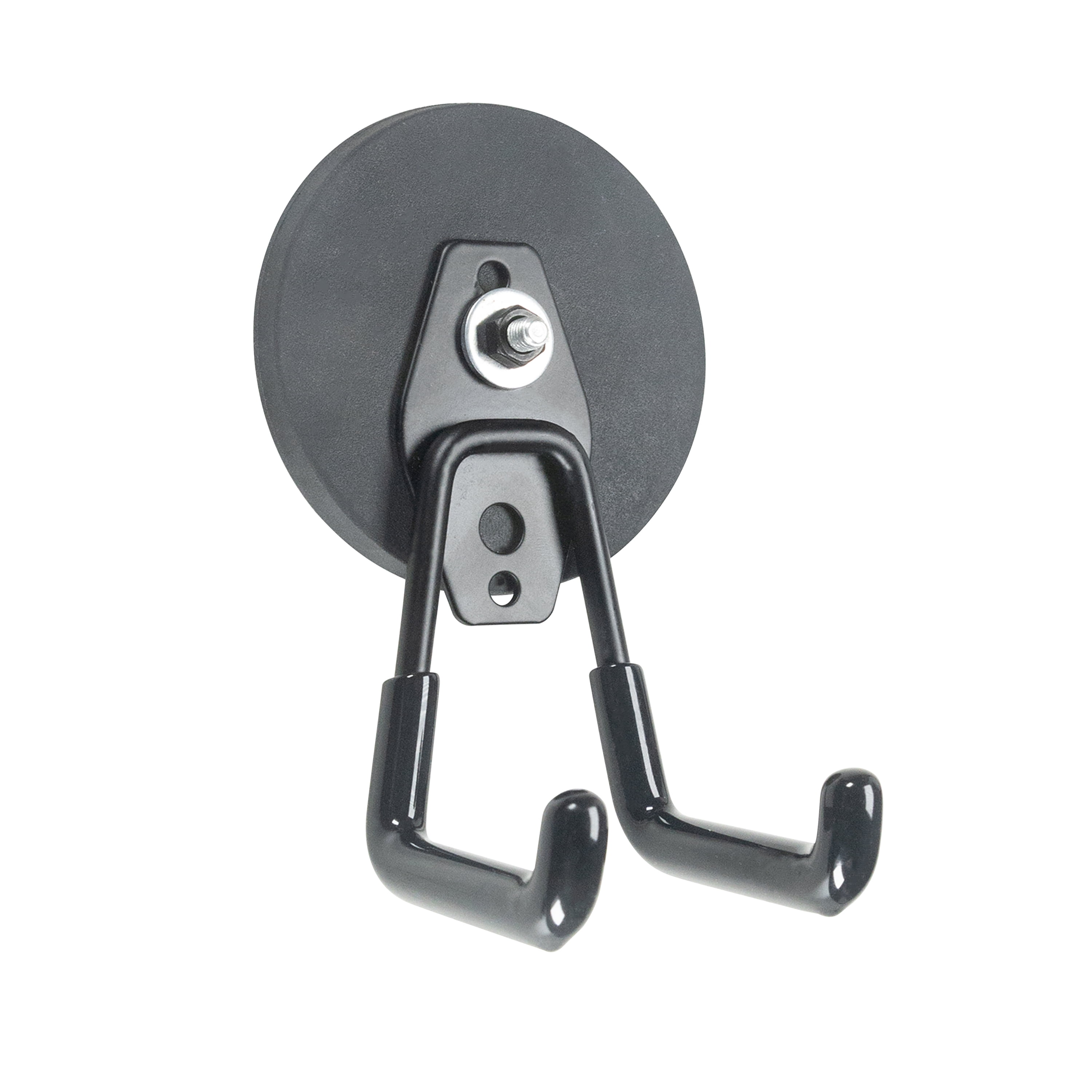 HFS(R)  Magnetic Hooks 88mm Diameter Strong Magnet with Rubber for Garage, Workshop 2pcs/Pack