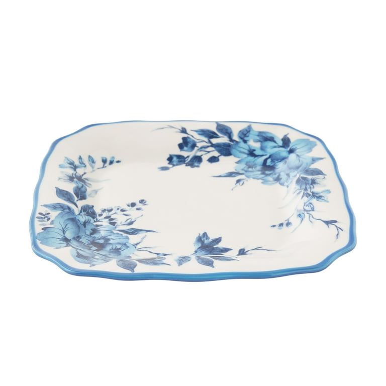 The Pioneer Woman Delilah Stoneware Salad Plate, Blue, 8.25 Inch