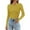 Fluorescence Yellow, variant on JGNGSHN Women Long Sleeve Shirt Crew Neck Tops Slim Fit Tshirts Basic Ribbed Plus Size Tee