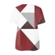 thumbnail image 5 of Blusa de manga corta con cuello en V, informal, cómoda y elegante para mujer OAVQHLG3B Store lin121212, 5 of 5