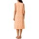 thumbnail image 3 of Vestido de verano sin mangas bohemio de estampado ikat para mujer, vestido midi casual de Día de la Madre con bolsillos, naranja M, 3 of 6