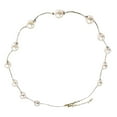 thumbnail image 5 of tasrioml Necklace Single Layer Adjustable Alloy Women Faux Pearl Clavicle Chain for Wedding, 5 of 8
