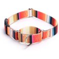thumbnail image 2 of Collier Martingale pour Chiens Réglable Doux Durable pour Petits Moyens Grands Garçons et Mâles Sans Traction Sans Glissement Boucle de Sécurité Colliers pour Chiens-Rayure Orange/petit, 2 of 4