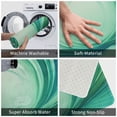 thumbnail image 2 of Blue Green Gradient Rugs Washable Cover Floor Rug Carpets Bathroom Decorations for Kitchen Bedroom Indoor 20x31.5in, 2 of 5