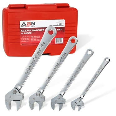 ABN Spanner Wrench Set Of 4 - Self Adjusting Wrench Spanner Set with Case