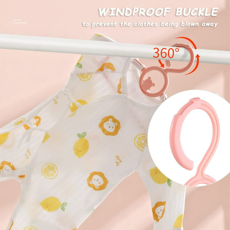 50-Pack Baby Hangers for Closet Adjustable Kids Hangers Non-Slip Heavy-Duty  Plastic Nursery Hangers Extendable Clothes Organizer for Newborn, Infant