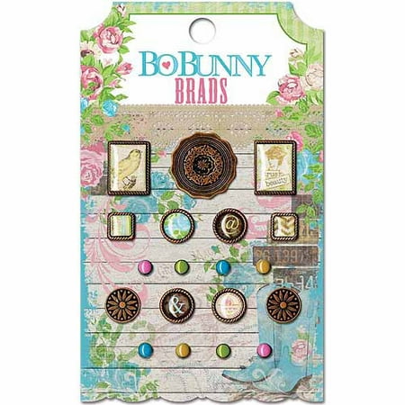 Bo Bunny Prairie Chic Brads, 19/pkg