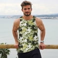 thumbnail image 6 of Rateoe Hawaii Palms Pattern Sleeveless Gym Shirt Muscle Tee Breathable Workout Shirt Slim-Fit Tank Quick Dry Fit Muscle Tank Top Bodybuilding Sleeveless T Shirt-XX-Large, 6 of 7