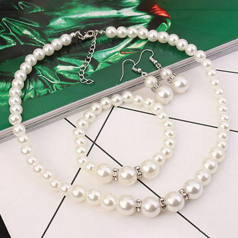 TEHAUX 50pcs Pearl Accessories Earring Pearl Charms Beads for Crafts  Artificial Pearl Beads Safety Pin Earring Pearls Pearl Earring Charms Faux  Pearl