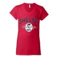 thumbnail image 2 of Wild Bobby Ford Shelby Retro Cobra Logo Women Standard V-Neck Tee, 2 of 6