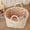 Floral-04, variant on Quilted Fabric Storage Basket Boho Floral Laundry with Handles Collapsible Quilted Soft Basket for Car, Clothes, Toys Storage