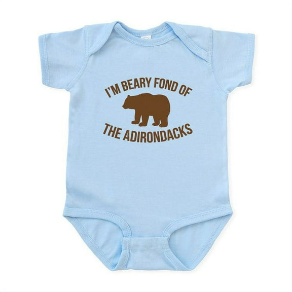 CafePress - Beary Fond Adirondacks Body Suit - Baby Light Bodysuit, Size Newborn - 24 Months