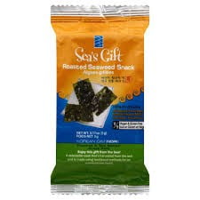 (4 Pack) Sea's Gift Korean Seaweed Snack (Kim Nori), Roasted & Sea Salted, 0.17 Ounce Bags (12 (Best Seaweed For Seaweed Salad)