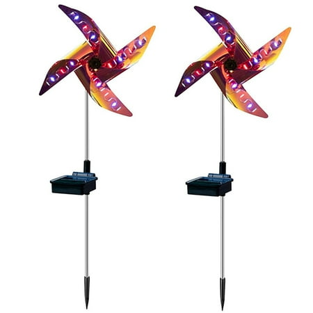

Solar Windmill Garden Stake Light Solar-Powered Landscape Light