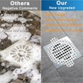 thumbnail image 4 of HSHDLDF , 50 Pack, Disposable Shower Drain Hair Catcher Mesh Stickers, Hair Catchers for Shower Drain Stickers, 4 of 7