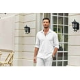 thumbnail image 4 of COOFANDY Men's Long Sleeve Button Down Shirts Stretchy Business Casual Shirt, 4 of 6