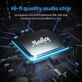 thumbnail image 2 of Moukey Audio Amplifier 2 Channel Bluetooth 5.0, 200W Mini Amplifier Receiver for Speakers, HiFi Power Amp with Headphone Jack, Bass/Treble Remote Control for Home Speakers- MAMP4, 2 of 6