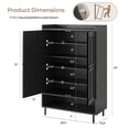 thumbnail image 3 of ROGALIS Shoe Storage Cabinet, 45'' Wooden 6-Tier Shoe Cabinet, Hold 18-24 Pairs for Entryway Hallway, 3 of 8