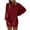 Wine, variant on Timegard Sweatshirts for Women Crew Neck Long Sleeve Pullover Fall Winter Loose Comfy Top Solid Color