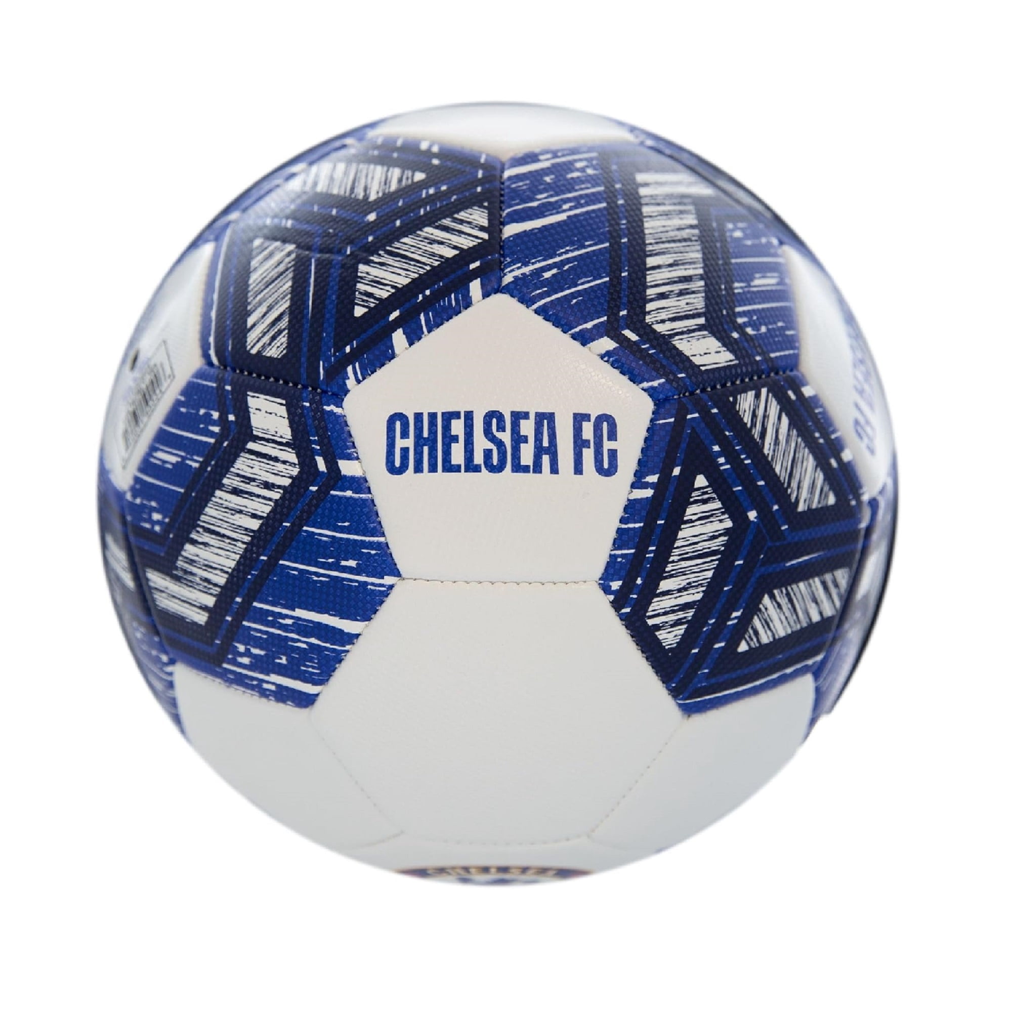 Icon Sports Official Licensed Chelsea Soccer Ball - White, Blue Pathway - Size 5