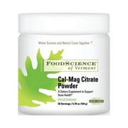 FoodScience of Vermont Cal-Mag Citrate Powder, 5.78 Oz