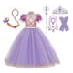 thumbnail image 2 of Vestido de princesa Rapunzel para niñas, disfraz de princesa elegante enredado de verano para niños, vestidos de cumpleaños, carnaval, Sofía, ropa de fiesta, 9T-10T Gao Jinjia LED, 2 of 2