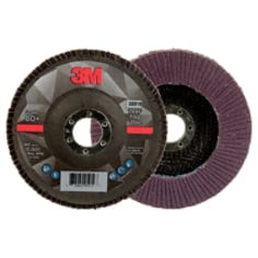 3M Flap Disc 769F, 05919, T27, 5 in x 7/8 in, 80 YF-weight, 10 per case