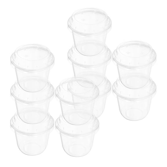 LITINKIMI U Shaped Transparent Plastic Disposable Plastic Cups 10PCS For Events