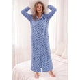 thumbnail image 6 of Dreams & Co. Plus Size Long Hooded Fleece Sweatshirt Robe, 6 of 6