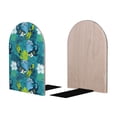 thumbnail image 2 of Hirioo Shark And Leaves for Bookends Decorative Bookends for Shelves for Home or Office, Non-Slip Base, 2 of 8