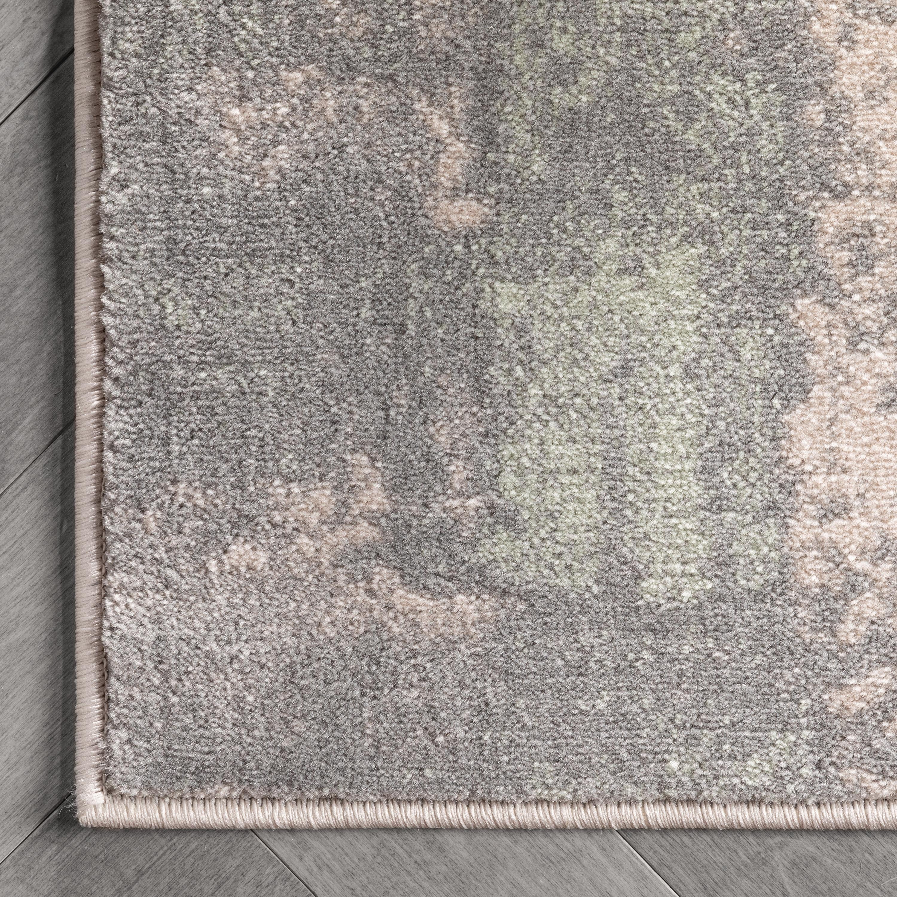 Well Woven Barclay Kalia Modern Geometric Grey Green 5'3" x 7'3" Area Rug