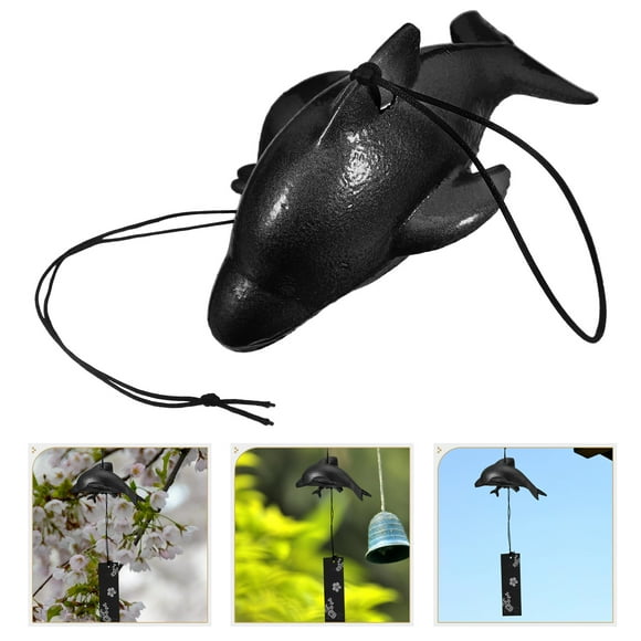 OULII Garden Metal Hanging Bell Japanese Wind Bell Hanging Decoration Outdoor 1Set