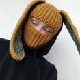 thumbnail image 2 of Womens Winter Hat Beanie for Men Rabbit Ear Hat Autumn and Winter Neck Knitted Hat, 2 of 6