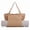 Apricot, variant on Rupoun Green Canvas Yoga Mat Storage Bag Pilates Carrier Tote Gym Shoulder Bag for Office Workout, 9.84 inches / 25 cm