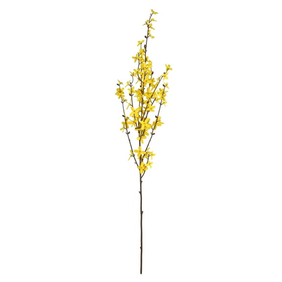 Vickerman 40'' Artificial Forsythia Flower Spray. Includes 3 sprays per pack.
