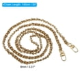 thumbnail image 2 of Uxcell 55 Inch Purse Chain Strap, Bag Chains Shoulder CrossBody Replacement for Handbags, Coffee/Gold, 2 of 5