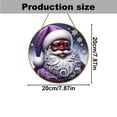 thumbnail image 3 of Clearance Under $5 Christmas Decorations Hanging Sign African American Christmas Wooden Door Sign New Year Winter Xmas Black Santa Decor Christmas Decorations for Home A, 3 of 6