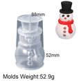 thumbnail image 3 of Molde de vela de decoración navideña 3D para bricolaje, molde de silicona de yeso de resina con forma de copo de nieve, alce, árbol, molde artesanal para decoración del hogar, 3 of 5