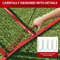 thumbnail image 5 of 2-in-1 Soccer Rebounder Net 6’x4.6’ & 6’x1.4’, Solo & Team Training Tool w/Carry Bag, Cones & Ground Spikes, Easy Setup, Durable Frame, 5 of 7