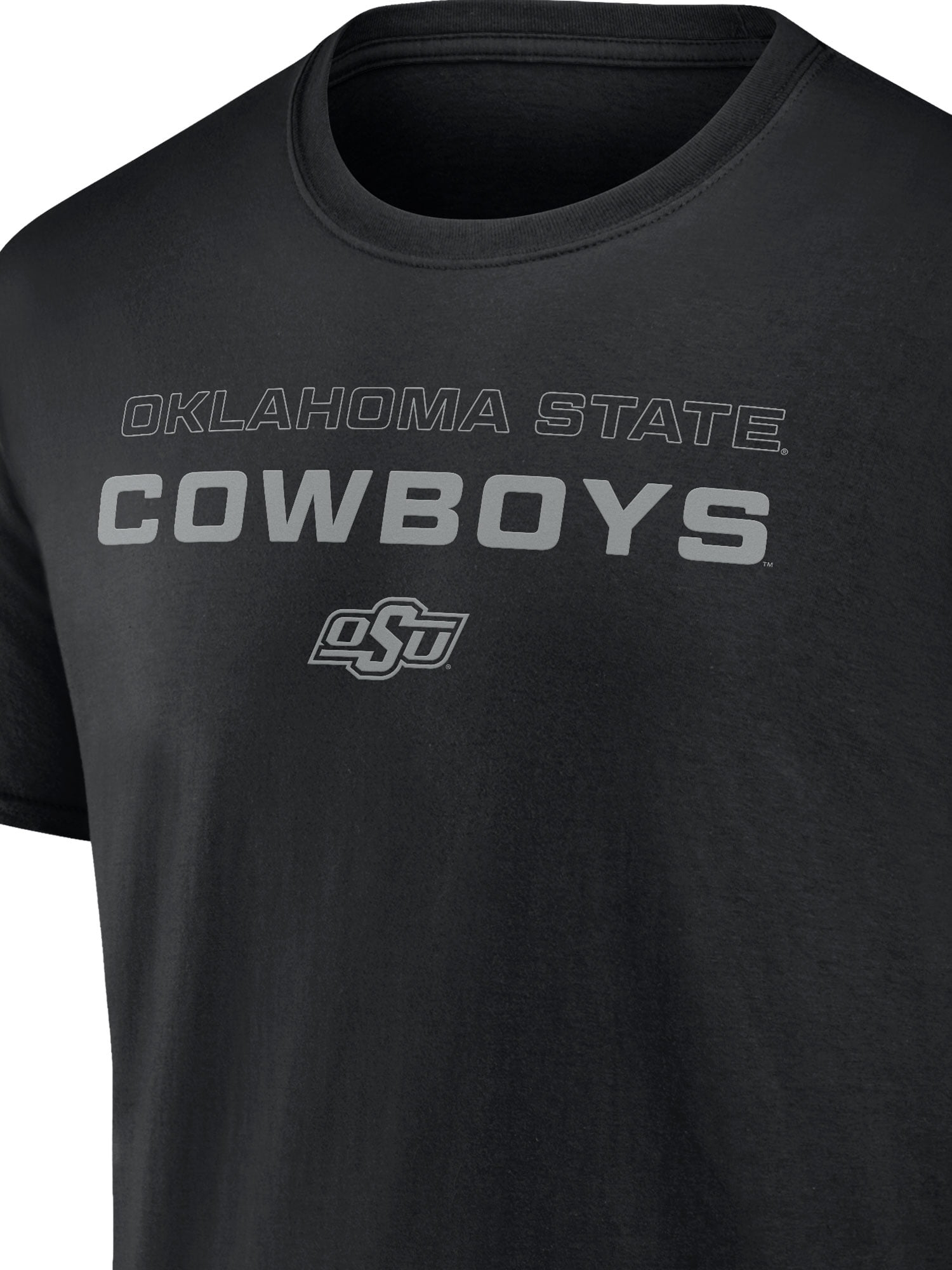 NCAA Oklahoma State Cowboys Men's Cotton Black Short Sleeve T-Shirt