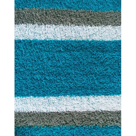 Aqua Terry Cloth - Framed Art for Your Wall Stripes Aqua Textile Azure Terry Cloth Texture 10x13 Frame