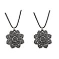thumbnail image 1 of 2x Collares con Colgante de Loto de Buda Tibetano Vintage para Hombre, Mandala de Yoga, Yinane Collar Colgante Vintage, 1 of 8