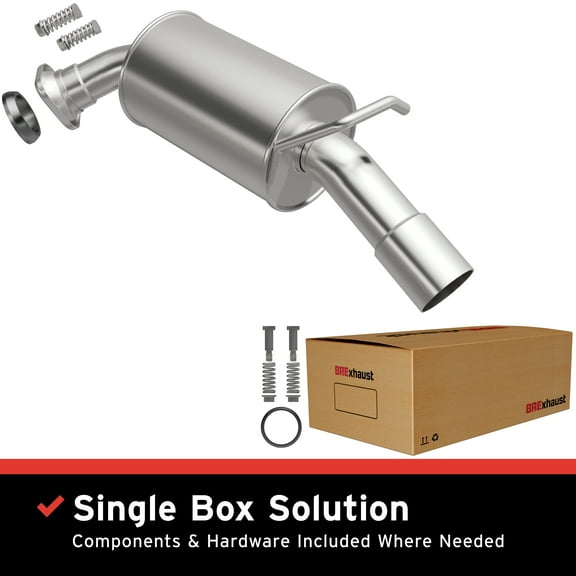 BRExhaust OE Replacement Exhaust System Kit 106-0543: Compatible with 2008-2010 Toyota Highlander 3.3L, 2008-2013 Toyota Highlander 3.5L