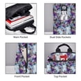 thumbnail image 3 of Honeii Purple Marble Texture Print Lightweight Backpacks,Carry on Backpack,Durable Backpack for School, Work & Travel, 3 of 7