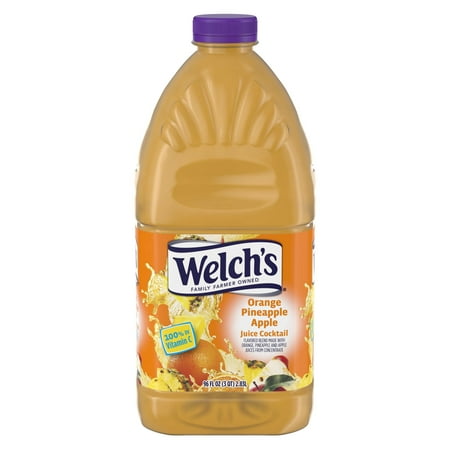 (2 Pack) Welch's Juice Cocktail, Orange Pineapple Apple, 96 Fl Oz, 1